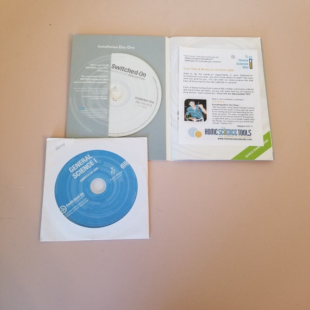 Switched Schoolhouse Home School CD Rom 7th Grade General Science 1 Educational